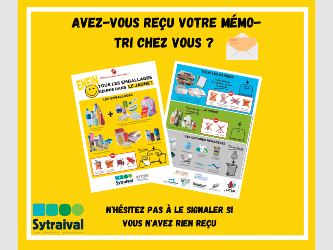 Avez vous reçu votre mémo tri