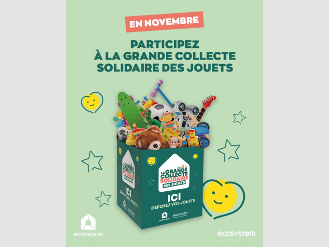 En novembre, la Grande Collecte Solidaire des Jouets est de retour sur le territoire du SYTRAIVAL !