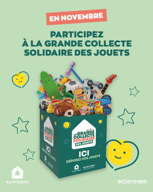 En novembre, la Grande Collecte Solidaire des Jouets est de retour sur le territoire du SYTRAIVAL !