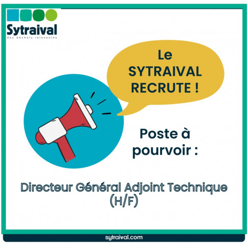 Le SYTRAIVAL recrute un(e) Directeur Général Adjoint Technique (H/F)