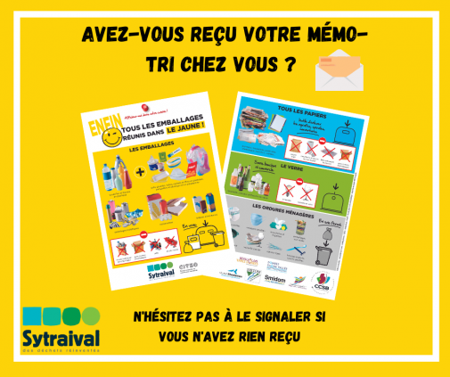 Avez vous reçu votre mémo tri